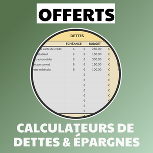 Calculateurs de dettes & épargnes